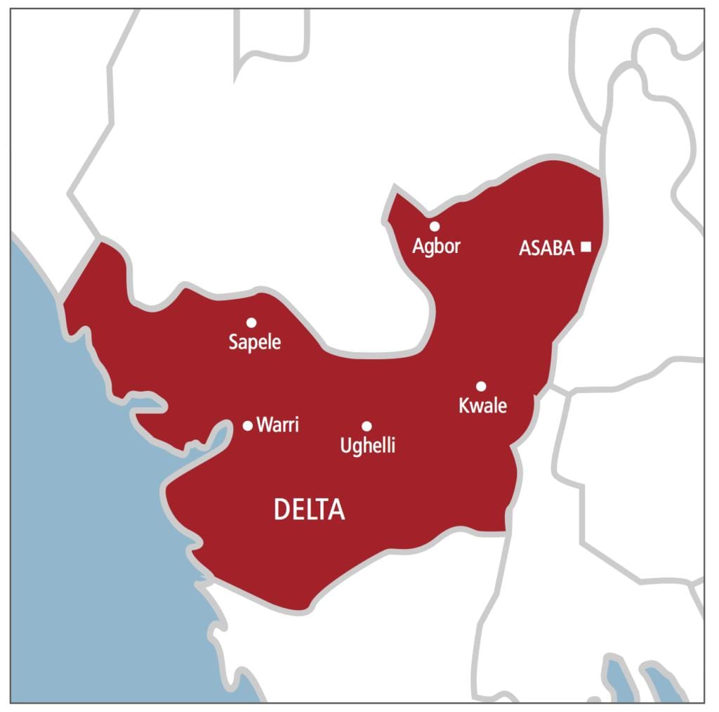 delta nigeria mappa