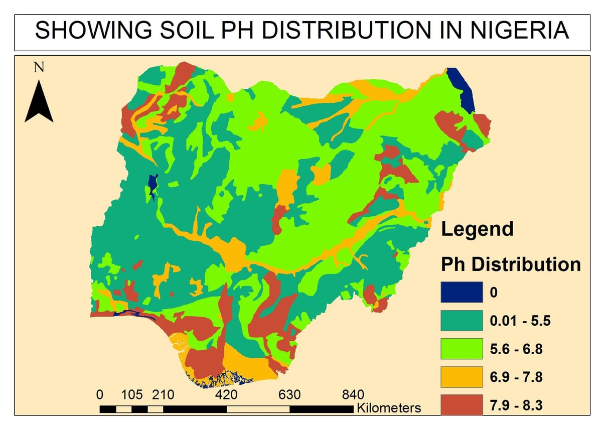 Mappa di suolo nigeria