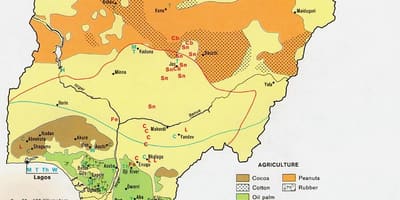 Mappa agricola nigeria