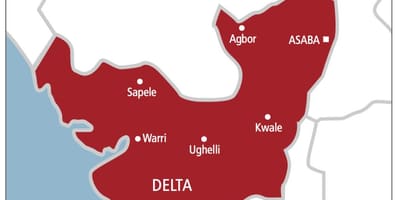 Delta nigeria mappa
