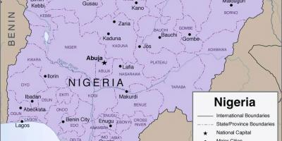Mappa di mappa nigeria