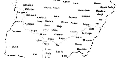 Disegnare la mappa della nigeria