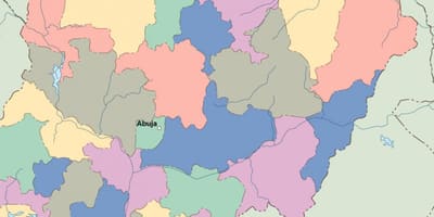 Mappa di modificabile nigeria