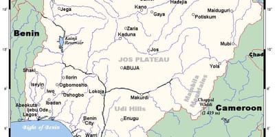 Fiumi in nigeria mappa