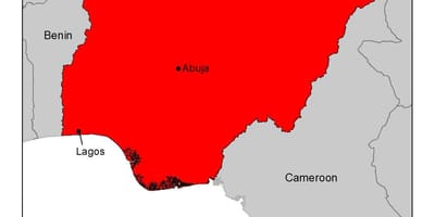 Mappa della nigeria malaria